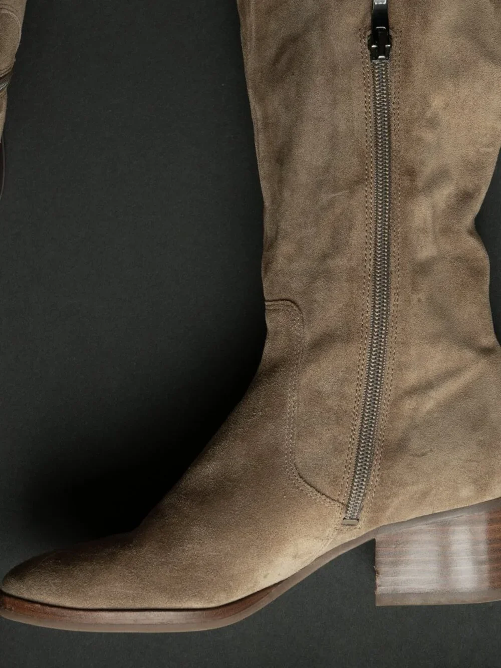 VIA SPIGA Pirate Boots Brown Slouchy Castle Core Goblin Over The Knee Leather